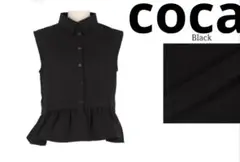 coca 新品未使用　ノースリーブブラウス　BLACK L size
