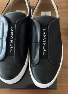 LANVIN en Bleu ブラック スニーカー