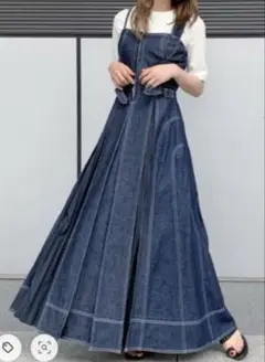 CASAFLINE カーサフライン フロントホックデニムロングワンピース　美品