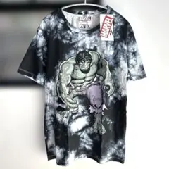 新品未使用　タグ付　ZARA　MARVEL ハルク タイダイ Tシャツ　S　半袖
