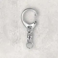 キーホルダー ナスカン 30個 金具 ハンドメイド パーツ シルバー チャーム