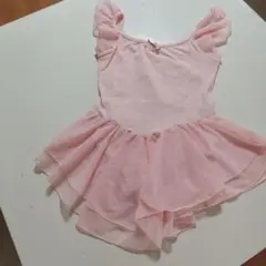 ピンク フリル付きレオタード 110サイズ