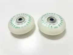 リップスティックデラックス光るタイヤ(グリーン)2個セット ハードタイプ 予備用