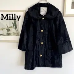 ★限定特価★ Milly ミリー フェイクファー ポンチョ ハーフコート