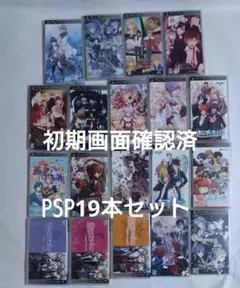 【PSP】19本セット　初期画面確認済　経年の傷み、汚れあり