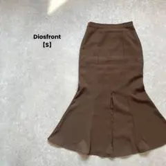 a1720＊Diosfront スリットマーメイドスカート　ブラウン【S】綺麗め