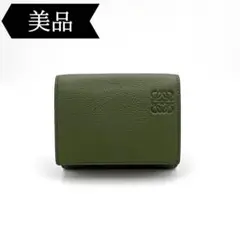 ◇ロエベ◇レザー/アナグラム/トライフォールド/三つ折り財布