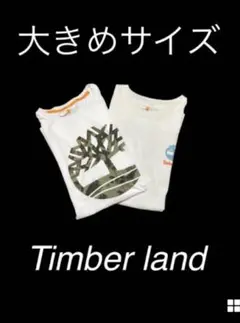 送料無料！Timber land 半袖Tシャツ 2枚セット 白　XXL/TTG
