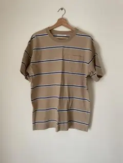 【8/3日close】 KBF ストライプ Tシャツ ベージュ