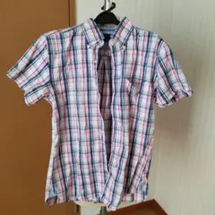 TOMMY HILFIGER チェック柄 半袖シャツ M