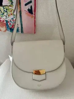 【美品】セリーヌ　トロッター　スモール　ショルダーバッグ　ホワイト　フィービー 2025年最新】セリーヌ CELINE トロッタースモールの人気アイテム