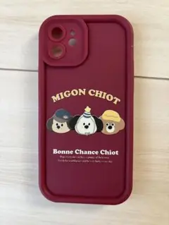 MIGON CHIOT バーガンディ iPhone12ケース