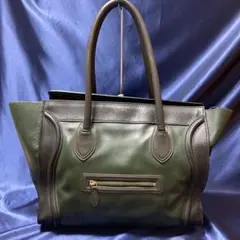 CELINE セリーヌ ファントムショッパー バイカラー ブラック×グリーン