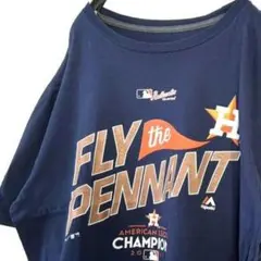 フライ PENNANT チャンピオンズ Tシャツ L ネイビー 紺色 古着
