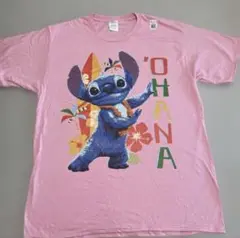 特別価格 送料込 新品 実写スティッチ Tシャツ Lサイズ ピンク