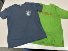 AIGLE Tシャツ 紺 緑 2枚セット