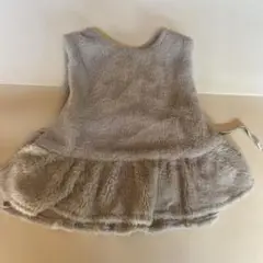 cottoli ベージュ フリース ノースリーブ