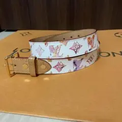 レア ルイヴィトン ウォーターカラー モノグラム サンチュール ベルト