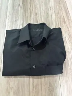 UNIQLO ブラック 長袖シャツ Lサイズ