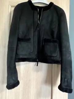 【中古】ロエベ ムートンショートコート