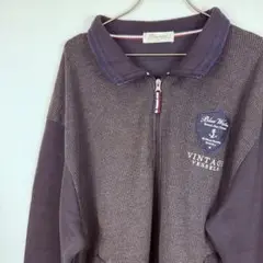 【0149】Practical 刺繍ロゴ ジップブルゾン 4L メンズ 黒