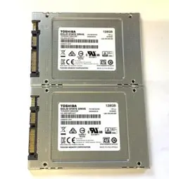 ③-W966-TOSHIBA SATA 128GB 2.5インチ SSD 2点