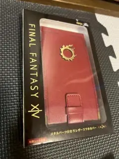 FF14　スマホケース　タイトー　メタルパーツ付きPUレザースマホカバー
