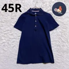良品⭐️45R 45rpm 半袖ポロシャツ　ストレッチ　鶏刺繍　カノニコ　2