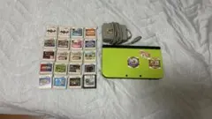 ニンテンドー3DS LLグリーン/ブラック カセット20本セット