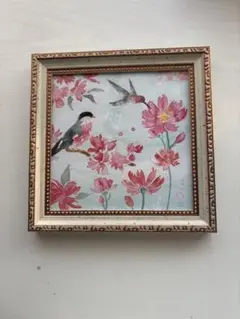 花と鳥のアート飾り