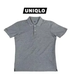 ユニクロ ポロシャツ ドライカノコ グレー Lサイズ UNIQLO