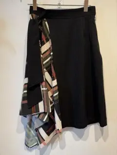 Titilate Valet　アシンメトリー異素材フレアスカート