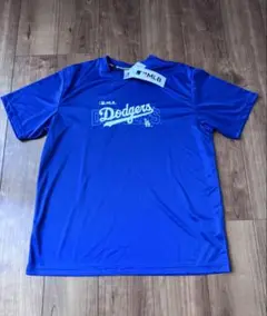 【新品】MLB ドジャース ブルー 半袖 ドライメッシュ Tシャツ LL