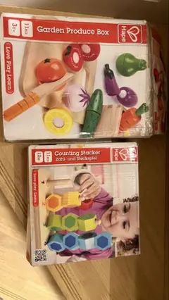 Hape カウンティングスタッカーおままごとセット新鮮お野菜＆果物