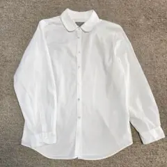 ◆美品 マーガレットハウエル 丸襟 ラウンドカラーコットンシャツ サイズI S