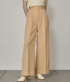 【美品】PUBLIC TOKYO リネンライクフレアパンツ