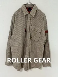 ROLLER GEAR 長袖シャツ　チェック　ベージュ