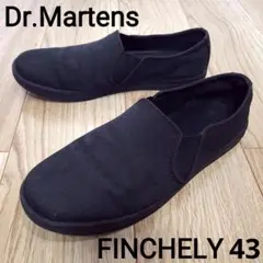 ドクターマーチン FINCHLEY Black Canvas 43 スリッポン