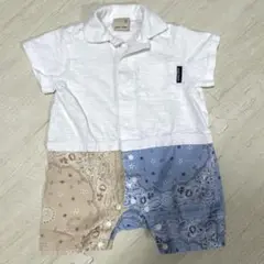 美品！　petit main 半袖ロンパース