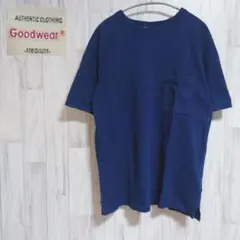 ●Goodwear● クルーネック 半袖Tシャツ MEDIUM ネイビー