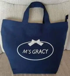 M'S GRACY ネイビー トートバッグ