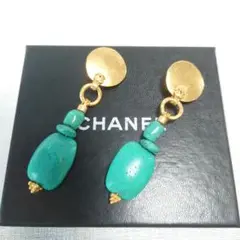 CHANEL シャネル ココマーク カラーストーン イヤリング