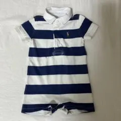 Ralph Lauren ストライプロンパース