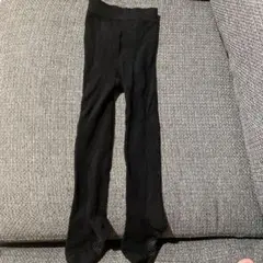 黒いキッズタイツ 95cm 滑り止め付き 黒