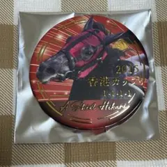 逃げ馬　缶バッジ　エイシンヒカリ