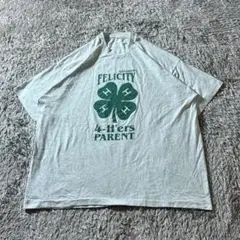 シングルステッチ 4Hクラブ FELICITY ヴィンテージTシャツ グレー