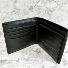 新品♥財布 二つ折り財布 メンズ コンパクト 黒 カード 大容量 スキミング防止