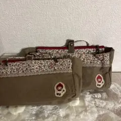 petit fleur 花柄手提げバッグ訳あり‼️2個セット