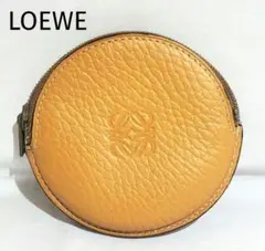 【正規品】LOEWE ロエベ 丸型 サークル コインケース レザー ブラウン系