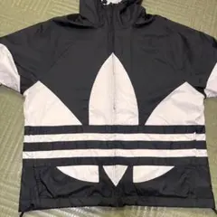 希少　美品　adidas ビッグトレフォイル　ウィンドブレーカー　Mサイズ